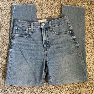 Madewell The Perfect Vintage Raw Hem Jeans
